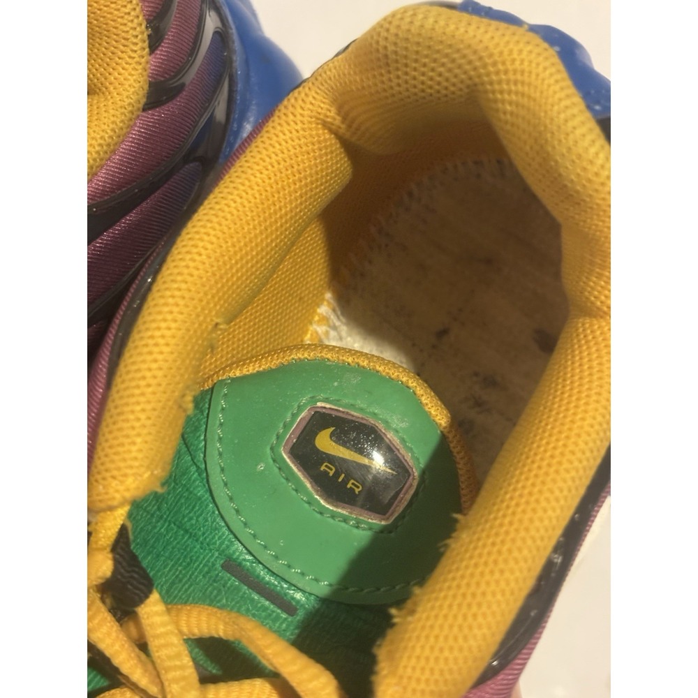 Nike Air Max Plus Gumball Size 4.5Y‎ Blue Yellow Boys Athletic Sneakers - Picture 7 of 12